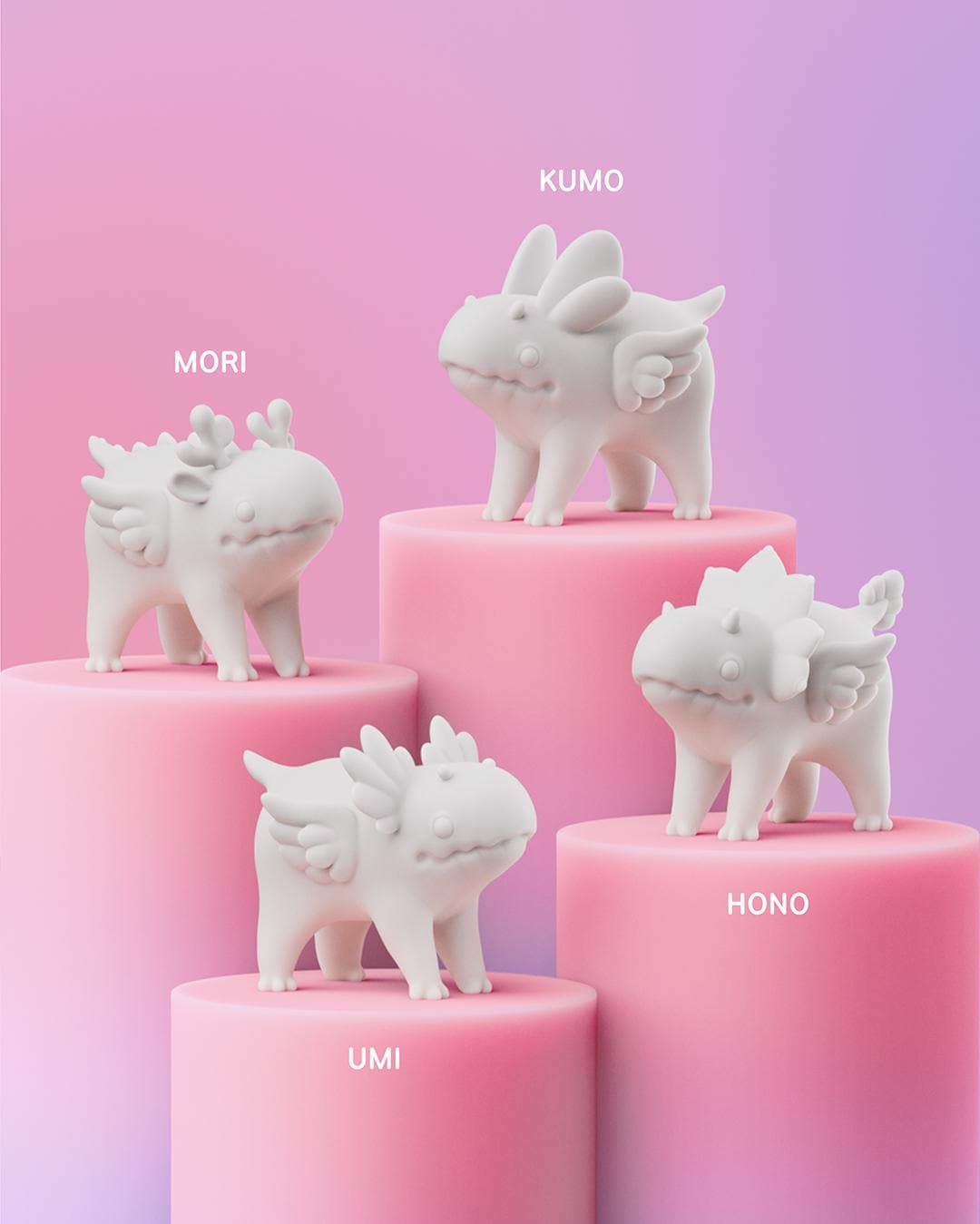 Soft Dragons – DIY Paintable Figurines