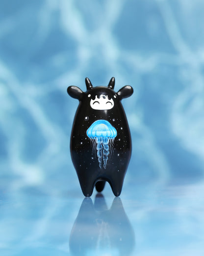 Jellyfish Night Spirit – Handmade Sculpture OOAK