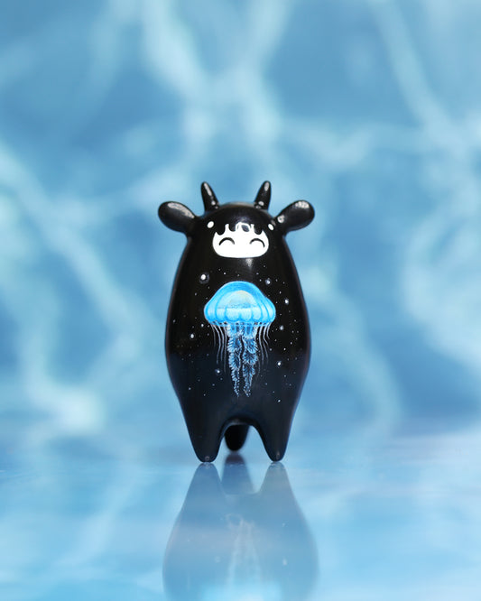 Jellyfish Night Spirit – Handmade Sculpture OOAK