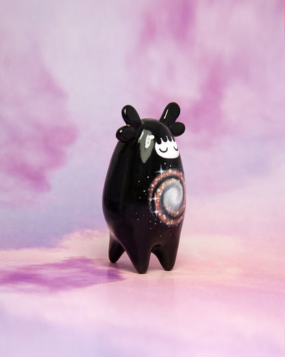 Spiral Galaxy Night Spirit – Handmade Sculpture OOAK
