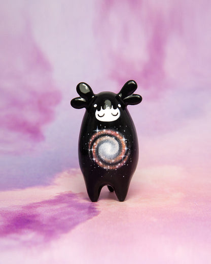 Spiral Galaxy Night Spirit – Handmade Sculpture OOAK