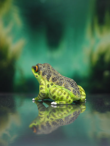 Black-spotted Rock Frog – Handmade Sculpture OOAK