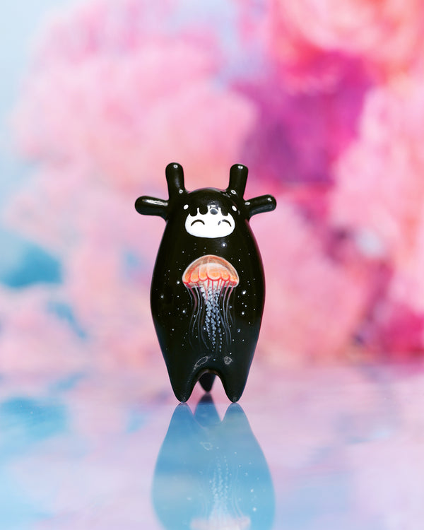 Jellyfish Night Spirit – Handmade Sculpture OOAK