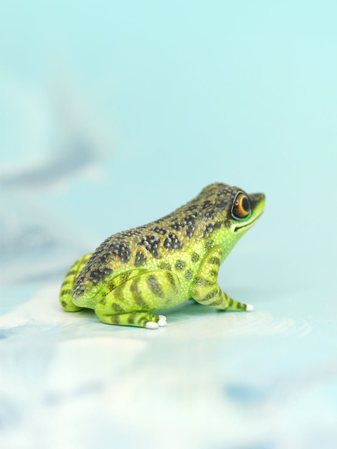 Black-spotted Rock Frog – Handmade Sculpture OOAK