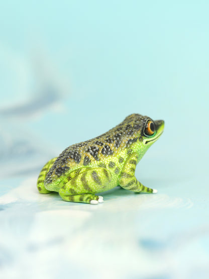 Black-spotted Rock Frog – Handmade Sculpture OOAK
