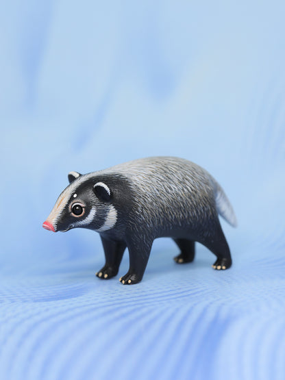 Greater Hog Badger – Handmade Sculpture OOAK