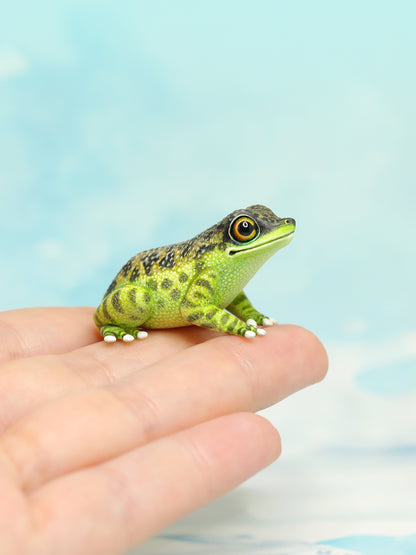 Black-spotted Rock Frog – Handmade Sculpture OOAK