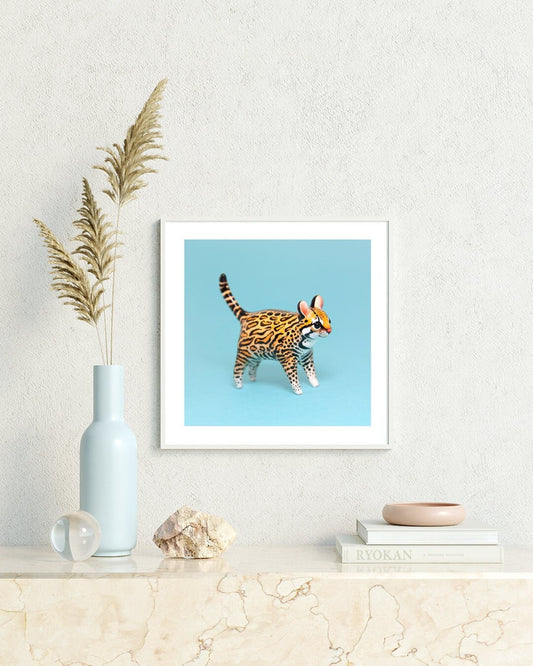 Ocelot Fine Art Print – 16x16 inch