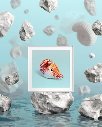 Nautilus Fine Art Print – 16x16 inch
