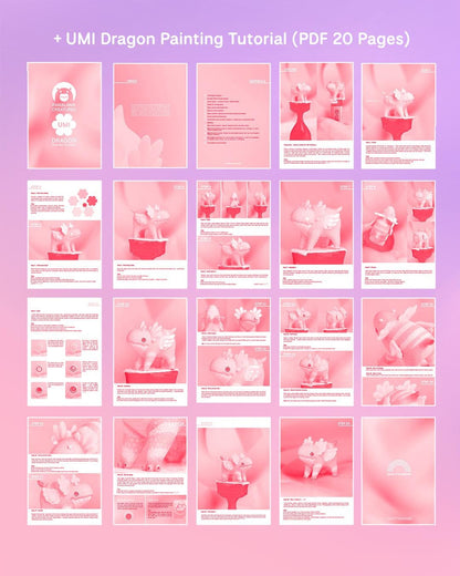 Soft Dragons Collection Bundle – DIY Paintable Resin Miniature Kit